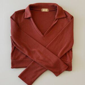 Alter'd State V-Neck Cropped Top